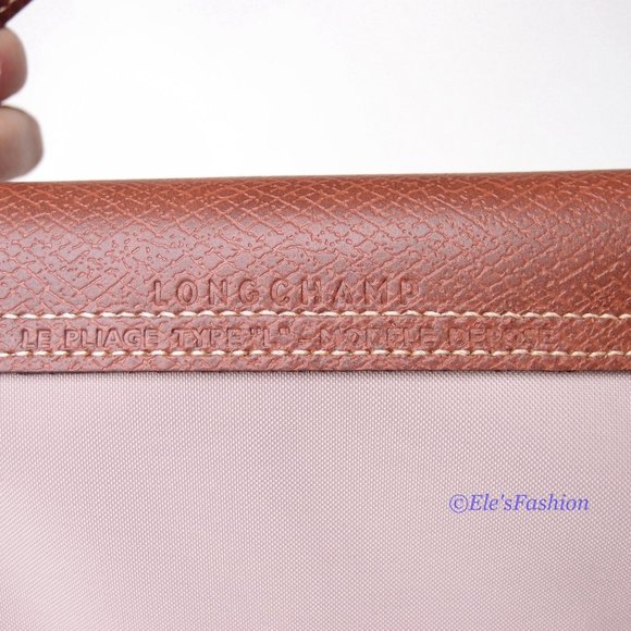 NWT LONGCHAMP Le Pliage Type L Travel Tote Weekender Powder Pink Made in France - Picture 10 of 16